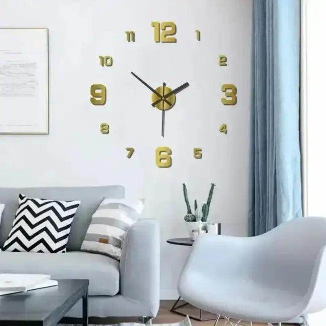 Dazzle Your Space with Our Bold Oversized Black Clock - Estalios