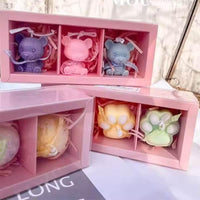 Pastel Teddy Magic: Soaps and Candles Gift Set - Estalios