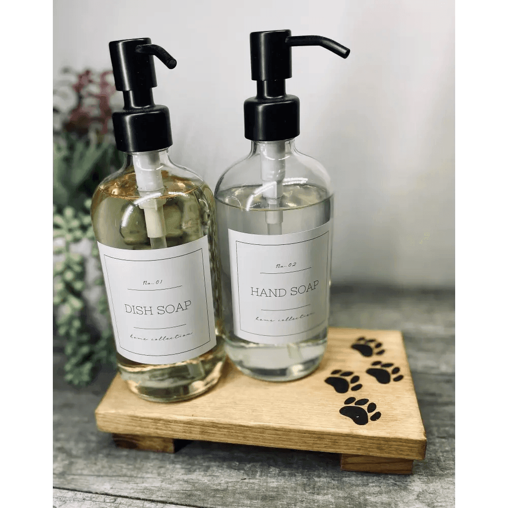 Rustic Wooden Riser for Soap and Plants Display - Estalios
