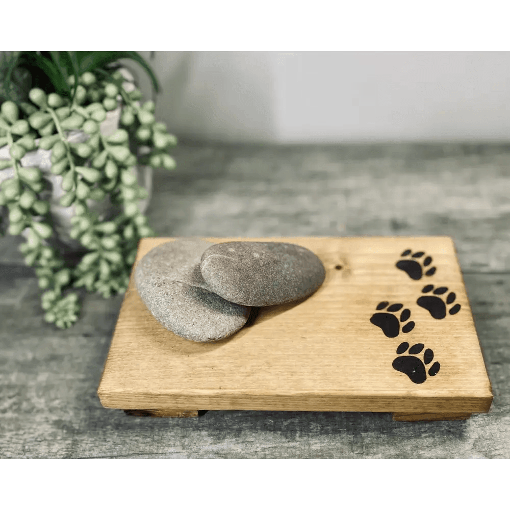 Rustic Wooden Riser for Soap and Plants Display - Estalios