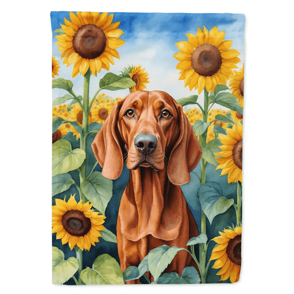 Watercolor Dog Sunflower Flag: Unleash the Joy! Here is the Product Description you Requested: Brighten your Garden with our Charming Watercolor Dog Sunflower Flag, - Estalios