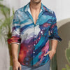 Peach Velvet Casual One Pocket Long Sleeve Shirt - Estalios