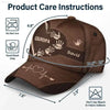 Personalized Classic Cap with Grandpa Dad Kids Handprints - Estalios