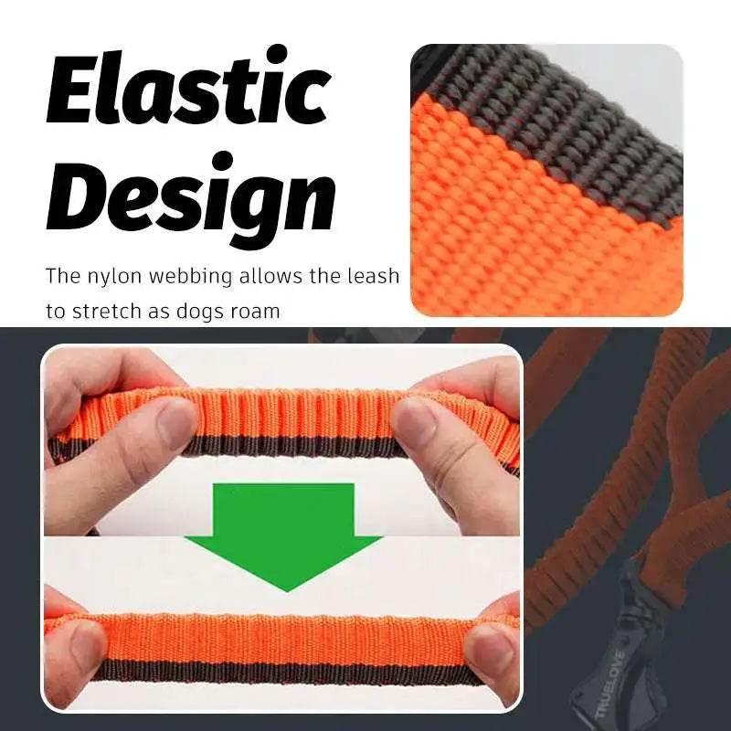 Pet Dog Leash With Elastic Cushioning For Outdoor Activities - Estalios
