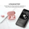 Stylish Pink and Black Wireless Earbuds with Charging Case - Estalios