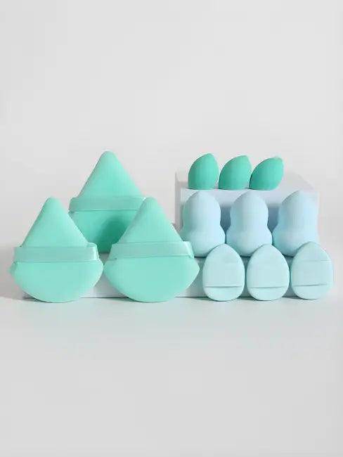 Pink Makeup Sponge Set - 12-Piece for Flawless Blending - Estalios