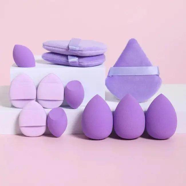 Pink Makeup Sponge Set - 12-Piece for Flawless Blending - Estalios
