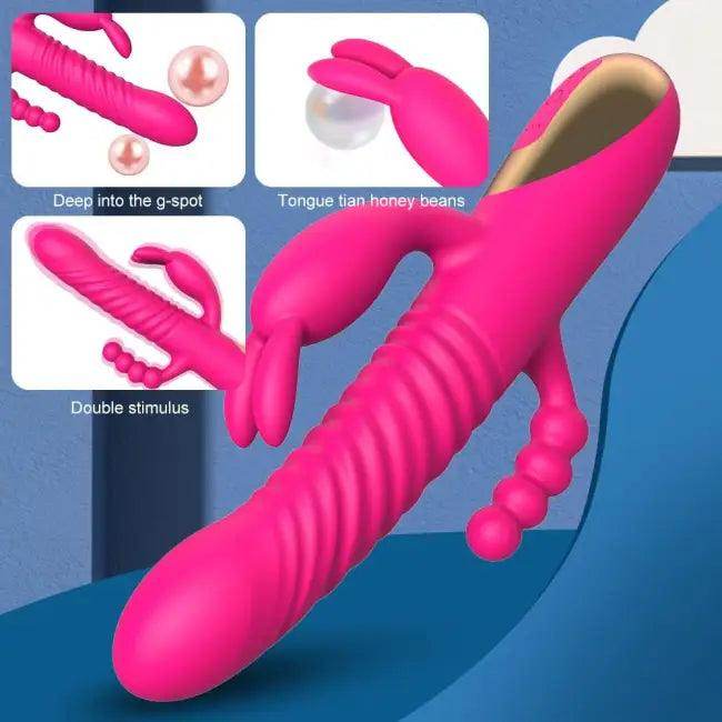 Sassy Pink Rabbit Vibe for Ultimate Pleasure Experience - Estalios