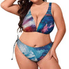 Plus Size Bikini Swimsuit with Adjustable Straps and Style - Estalios