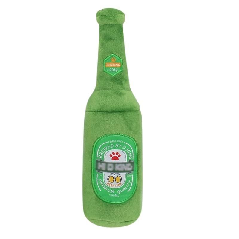 Pawsome Plush Pints: Fetching Fun For Fido! Get ready for a tail-wagging good time with our Plush Beer Mug and Bottle - Estalios