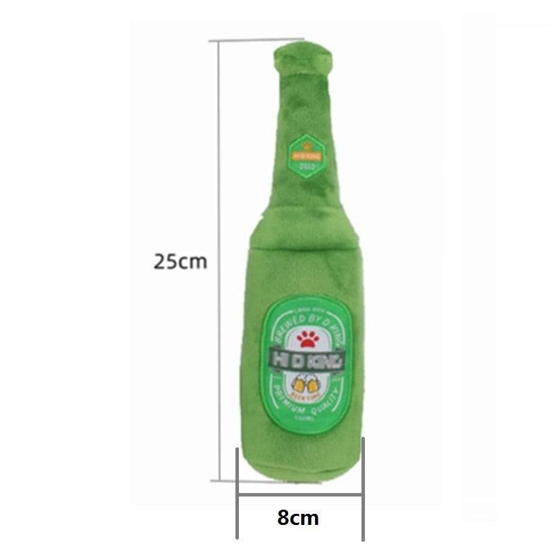 Pawsome Plush Pints: Fetching Fun For Fido! Get ready for a tail-wagging good time with our Plush Beer Mug and Bottle - Estalios