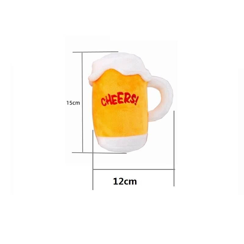 Pawsome Plush Pints: Fetching Fun For Fido! Get ready for a tail-wagging good time with our Plush Beer Mug and Bottle - Estalios