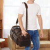 Polare 23" Retro Full Grain Cowhide Leather Duffel Bag - Stylish Gym & Weekend Luggage (42L)