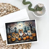 Pomeranian Spooky Halloween Greeting Cards Pack of 8 - Estalios