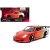 Blaze your Own Trail: Orange Porsche Gt3 Model Car! Unleash your Inner Speed Demon with this Stunning Orange and Silver Porsche 911 - Estalios