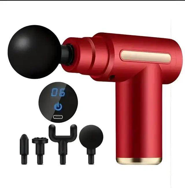 Portable Black Massage Gun with Digital Display Benefits - Estalios