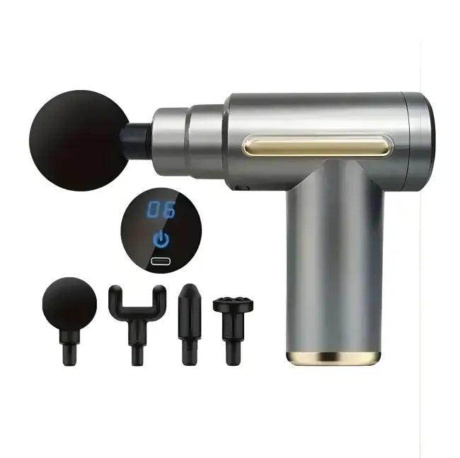 Portable Black Massage Gun with Digital Display Benefits - Estalios