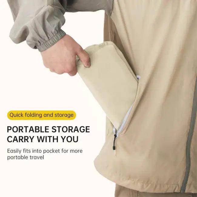 Portable Khaki Folding Stool with Zippered Case for Comfort - Estalios
