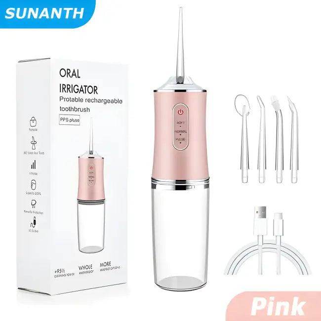 Portable Cordless Teeth Cleaning Machine with Accessories for Travel - Estalios