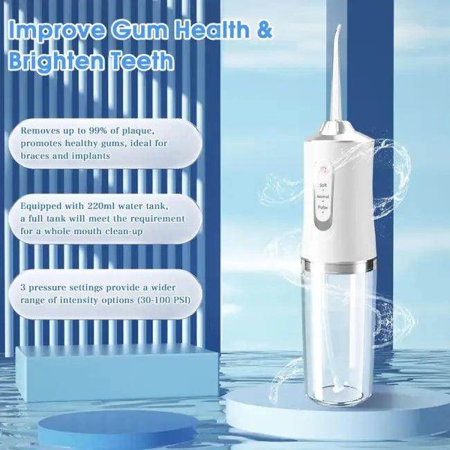 Portable Cordless Teeth Cleaning Machine with Accessories for Travel - Estalios