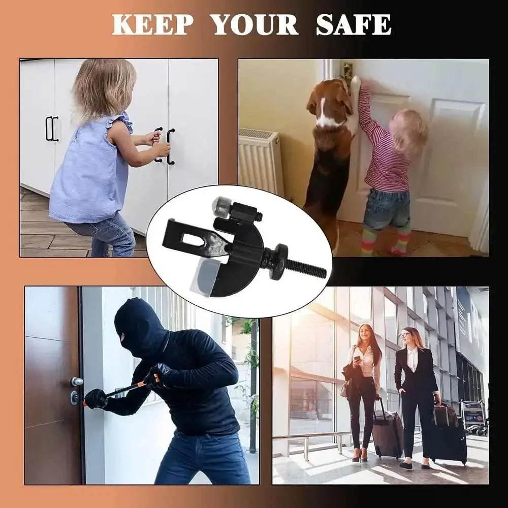 Portable Door Lock Privacy Extra Security Lock for Travel - Estalios