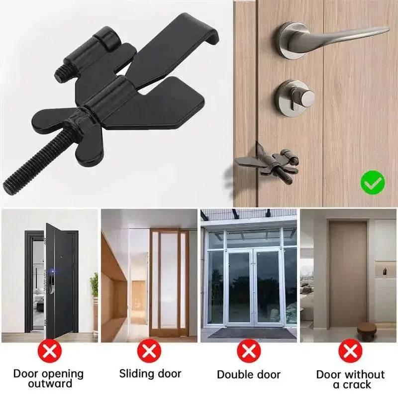 Portable Door Lock Privacy Extra Security Lock for Travel - Estalios