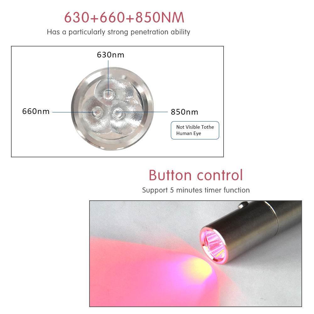 Portable Led Therapy Flashlight for Skin Care Benefits - Estalios
