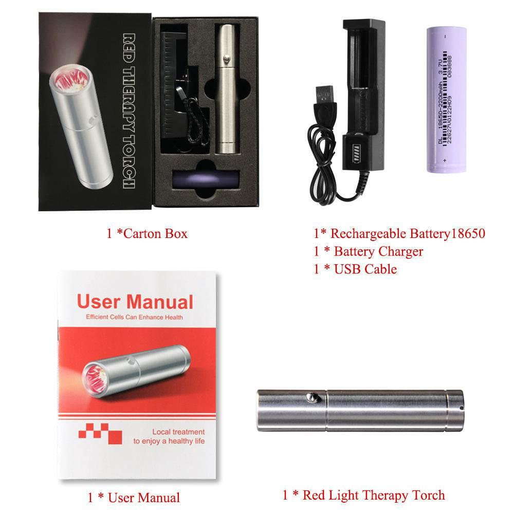 Portable Led Therapy Flashlight for Skin Care Benefits - Estalios