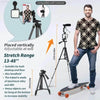 Portable Vlogging Kit with Tripod, Microphone, LED Light - Estalios