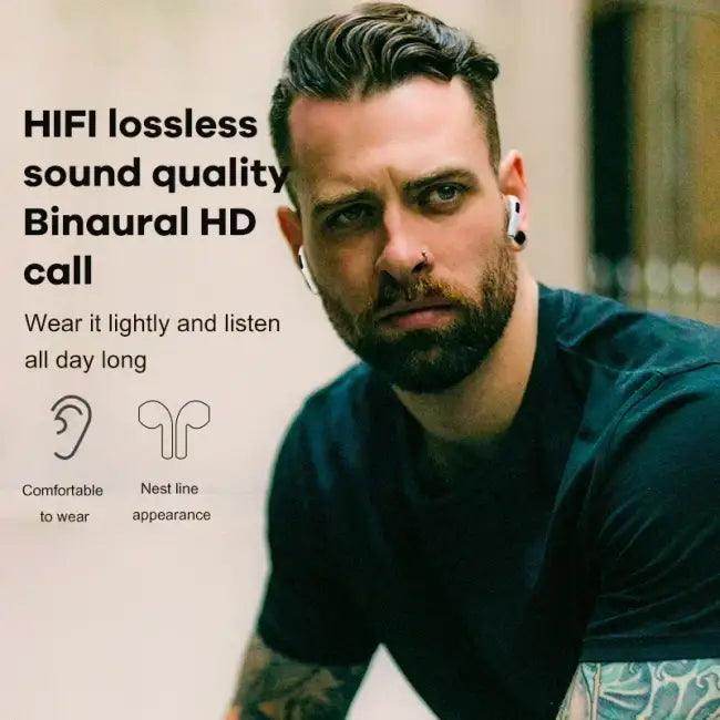 Pro6 Bluetooth Headphones Wireless Earbuds with Charging Case - Estalios