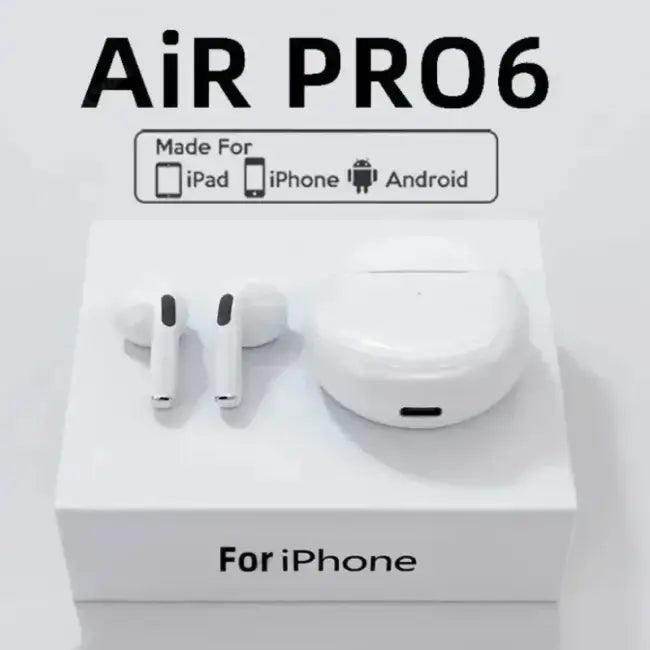 Pro6 Bluetooth Headphones Wireless Earbuds with Charging Case - Estalios