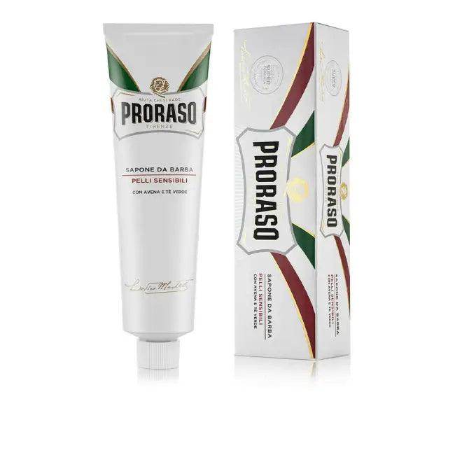 Proraso White Shaving Cream for Sensitive Skin Relief - Estalios