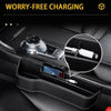 PU Leather Car Seat Gap Box Organizer with Cup Holder - Estalios