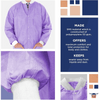 Unleash Ultra Violet: Grab your Purple Disposable Lab Jacket Pack Now! Here's the Product Description you Requested: Step Into the Lab with Confidence - Estalios