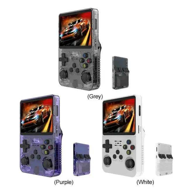 Epic Purple Transparent Gaming Console for Portable Fun - Estalios