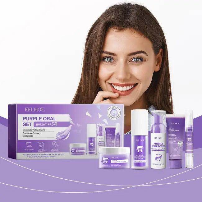 Experience the Fun Vibes with the Purple Oral Care Set - Estalios