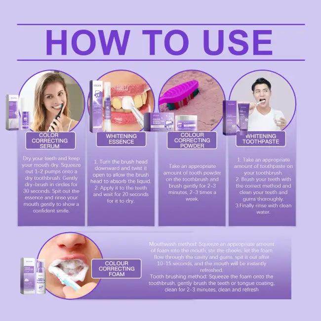 Experience the Fun Vibes with the Purple Oral Care Set - Estalios