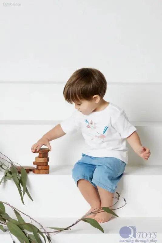 QToys Australia (USA) Natural Block Set for Creative Play - Estalios