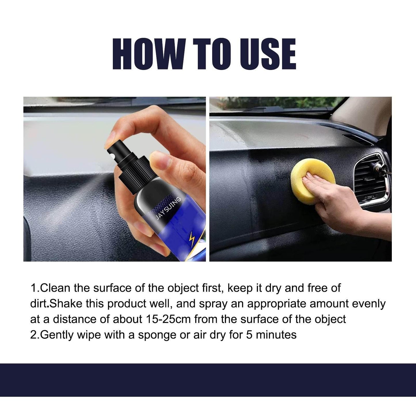 Quality Fashion and Essentials for Every Lifestyle and Occasion
Jaysuing Car Upholstery Repair Spray Dashboard Upholstery Dust Care Agent - Estalios