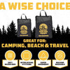 Quick-Dry Microfiber Camping Towel - Lightweight & Compact Travel Essential for Hiking, Beach, Gym, & Yoga - Estalios