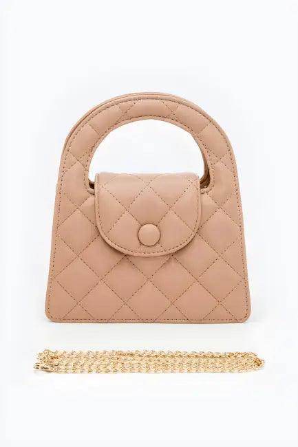 Chic Quilted Handbag with Luxe Gold Chain for Elegance - Estalios