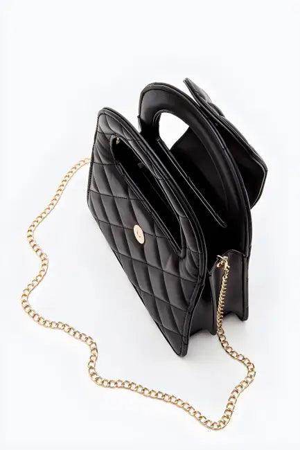 Chic Quilted Handbag with Luxe Gold Chain for Elegance - Estalios