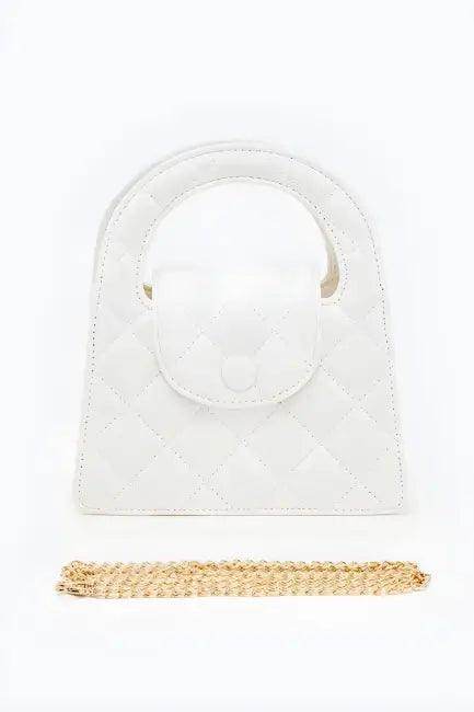 Chic Quilted Handbag with Luxe Gold Chain for Elegance - Estalios
