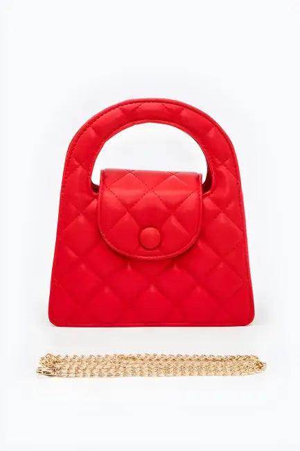 Chic Quilted Handbag with Luxe Gold Chain for Elegance - Estalios