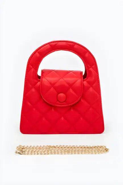 Chic Quilted Handbag with Luxe Gold Chain for Elegance - Estalios