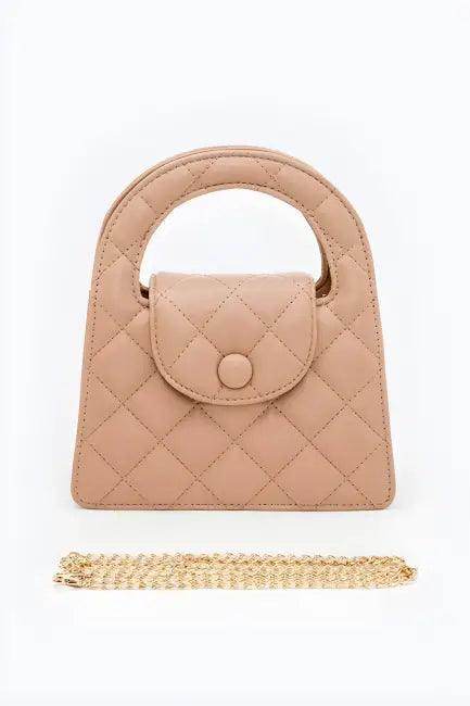 Chic Quilted Handbag with Luxe Gold Chain for Elegance - Estalios
