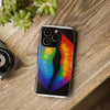 Rainbow lips phone case.
