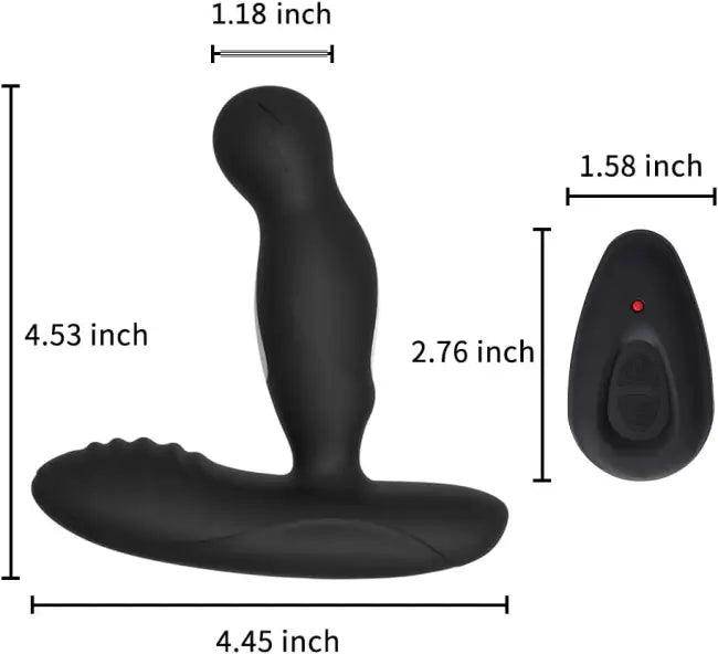 Ultimate Black Prostate Massager with Remote for Pleasure - Estalios