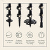 Retrospec Solstice Hiking Poles for Men & Women - Adjustable and Collapsible Lightweight Walking & Trekking Sticks - Aluminum W/Cork or Foam Grip