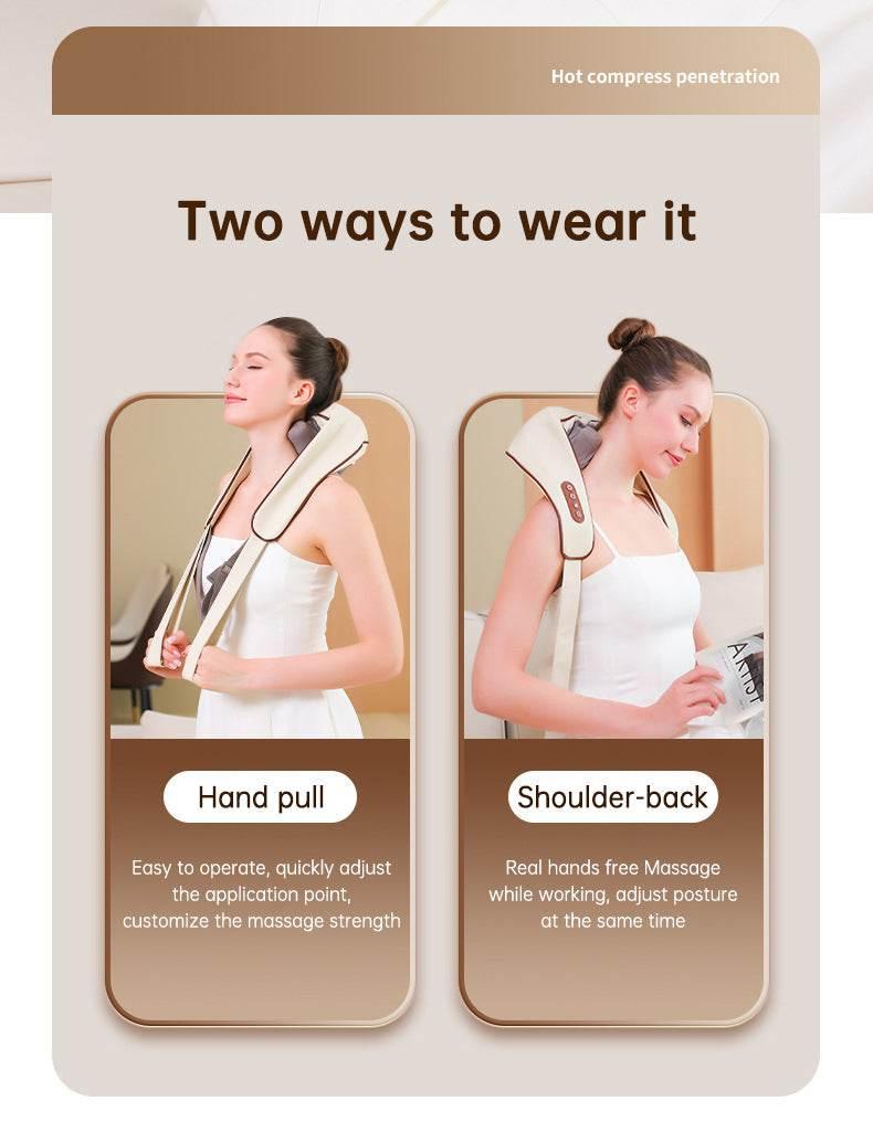 Revitalize and Unwind with Our Heated Neck Shoulder Massager - Estalios